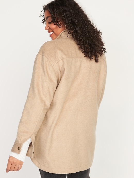 Image number 2 showing, Transitional Brushed-Twill Shacket for Women