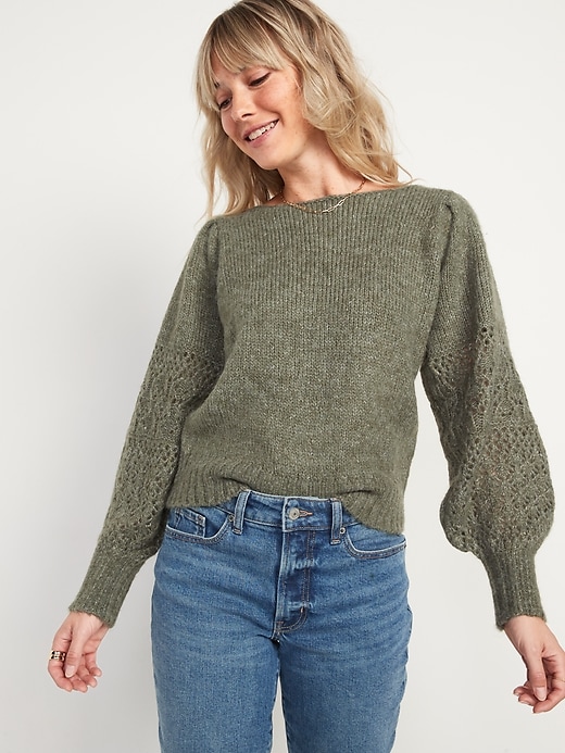 Classic boat neck outlet sweater old navy