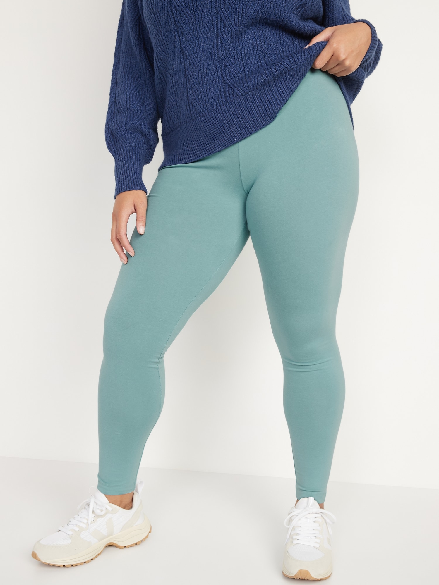 old navy heavy knit jersey leggings