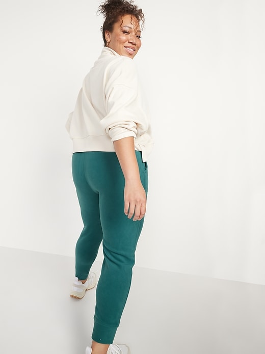 Image number 2 showing, Extra High-Waisted Microfleece Jogger Sweatpants for Women
