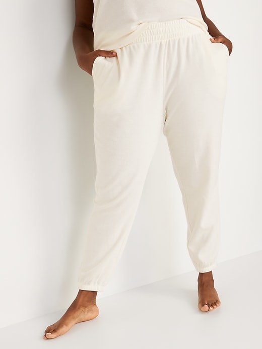 High-Waisted Thermal Jogger Lounge Pants for Women