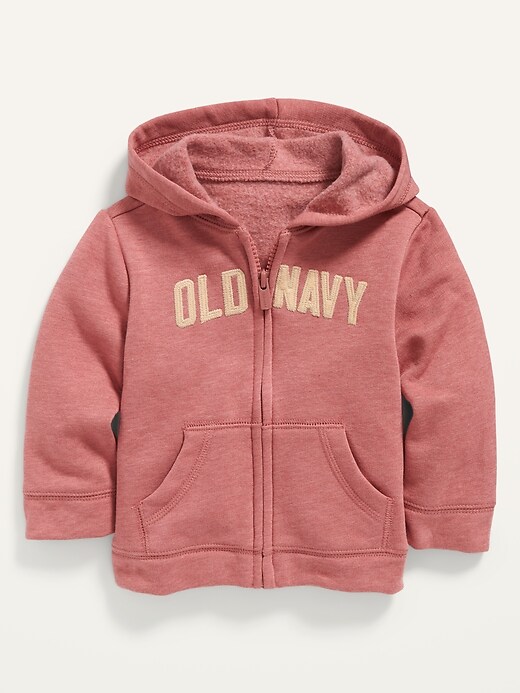 View large product image 1 of 2. Unisex Logo Zip Hoodie for Baby