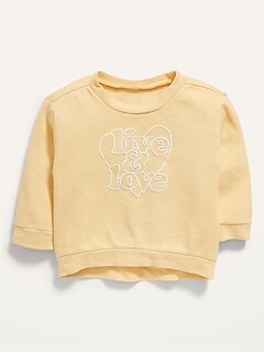 Unisex Garment-Dyed Graphic Sweatshirt for Baby