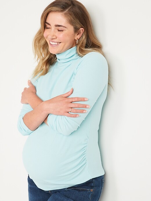 Maternity Fitted Turtleneck Tunic