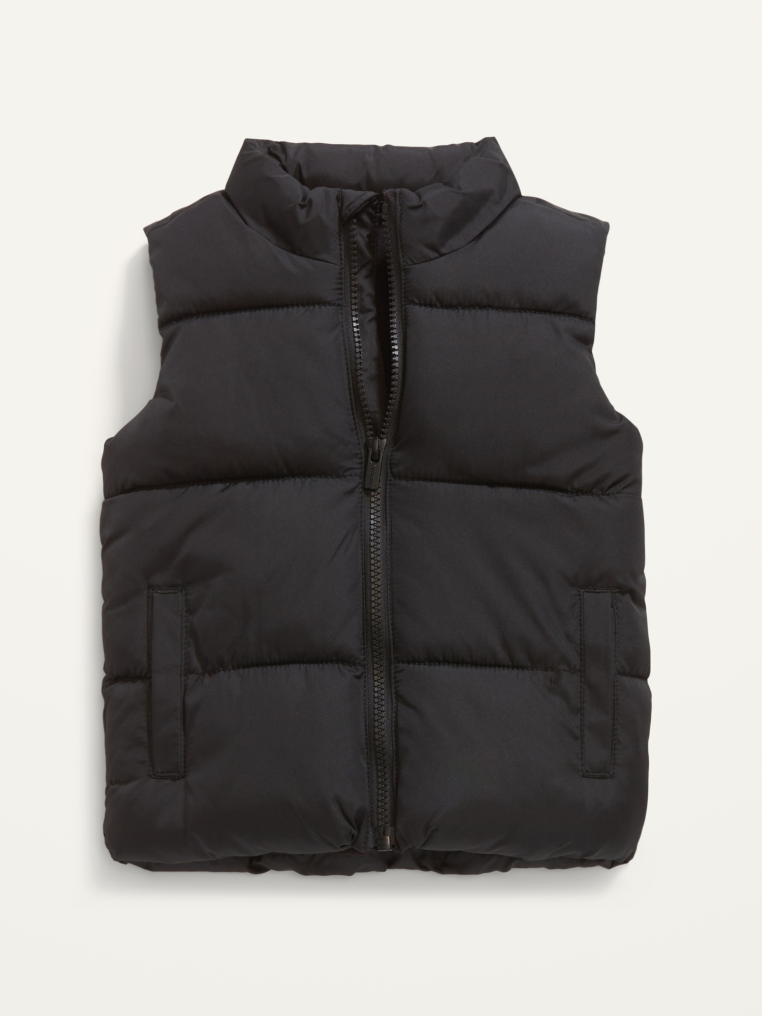 navy puffer vest