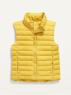 Frost-Free Narrow-Channel Puffer Vest for Girls