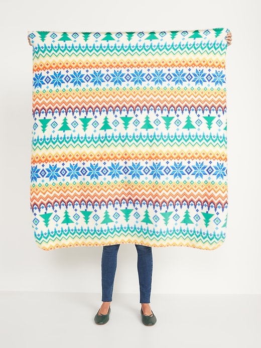 Old Navy Cozy Microfleece Blanket. 1