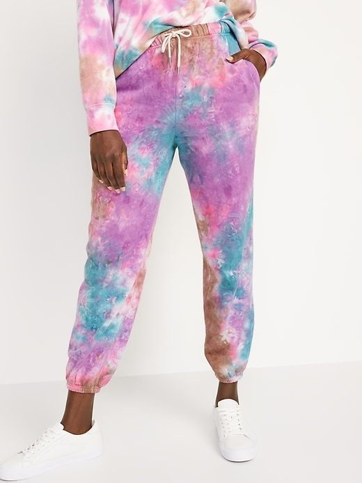 Old Navy Extra High-Waisted Specially-Dyed Fleece Classic Sweatpants for Women. 1