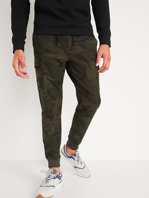 View large product image 1 of 3. StretchTech Water-Repellent Camo Jogger Cargo Pants
