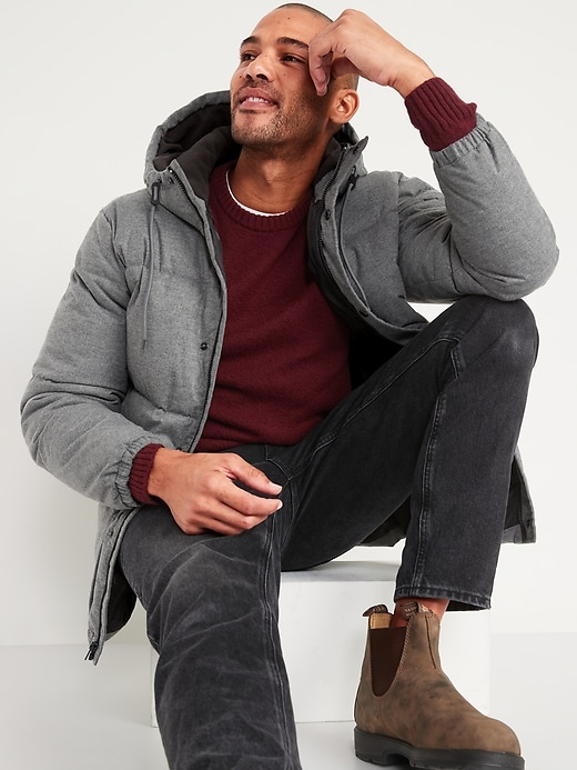 Image number 3 showing, Frost-Free Textured Hooded Puffer Jacket