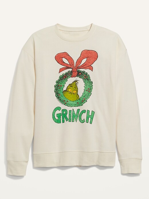 View large product image 2 of 2. Dr. Seuss' The Grinch&#153 Gender-Neutral Sweatshirt for Adults
