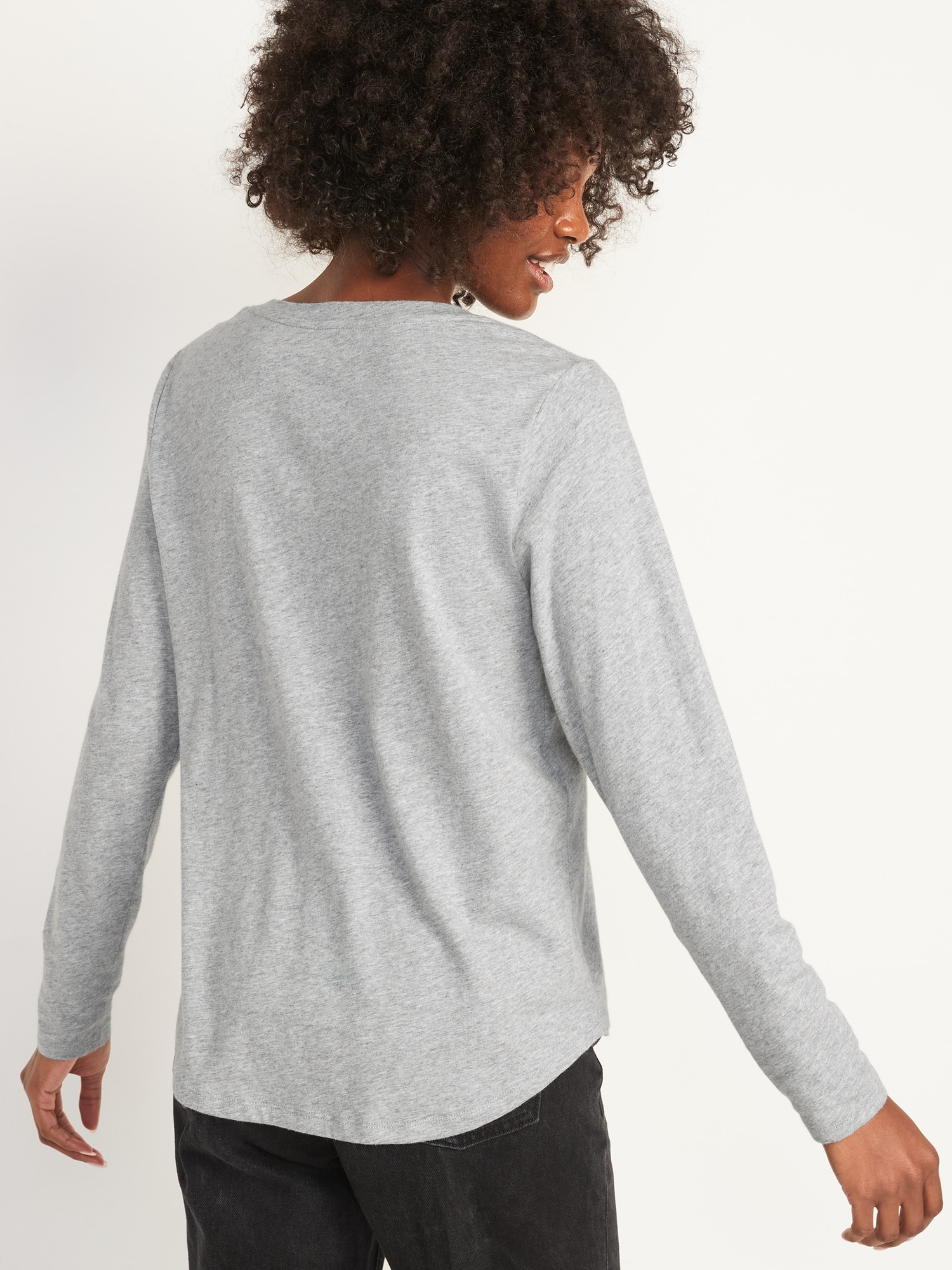 EveryWear VNeck LongSleeve TShirt for Women Old Navy