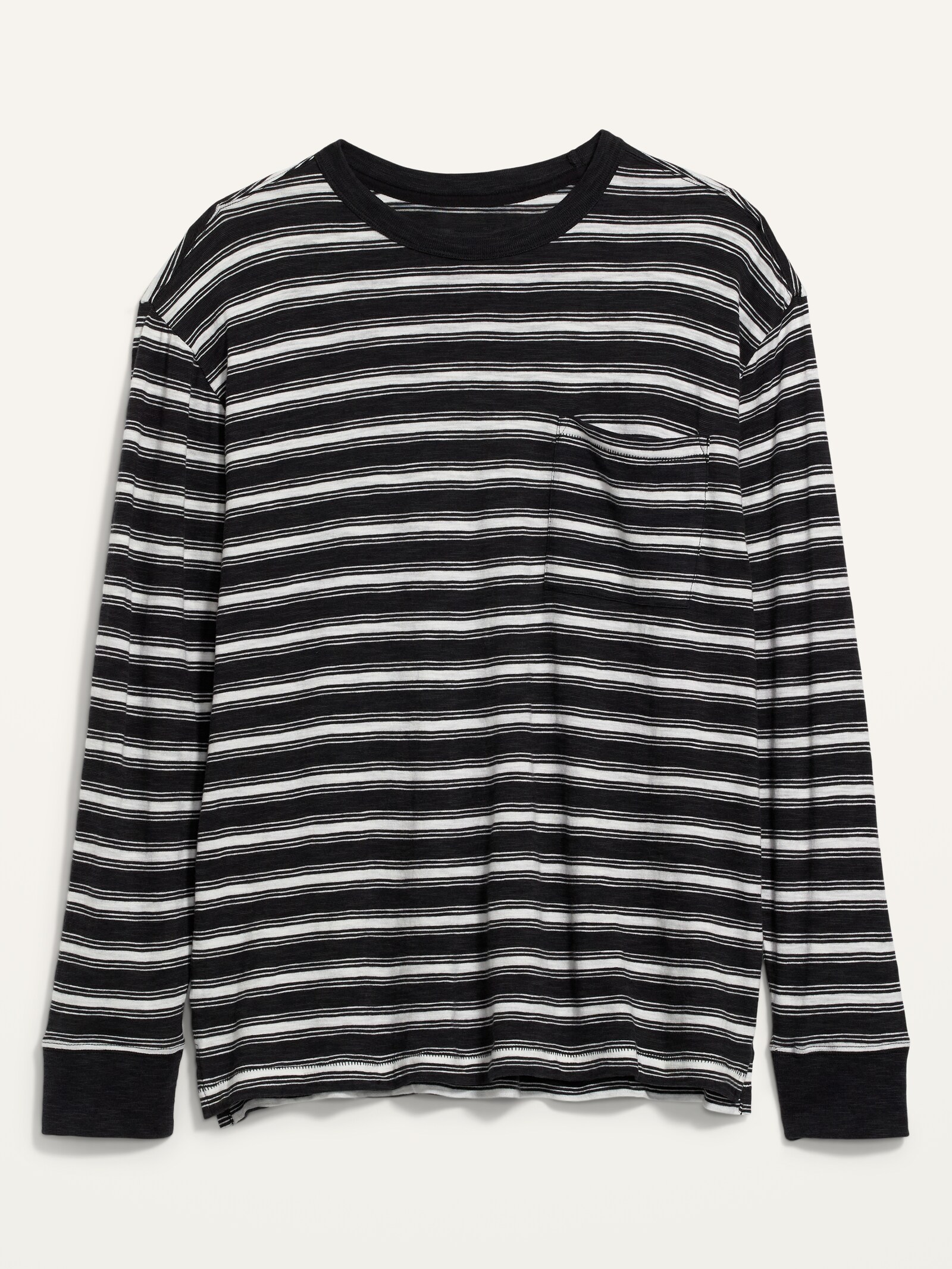 トップス STRIPED WOOL OVERSIZED LONG SLEEVE TEE M Long Sleeve Stripe Oversized T-Shirt | boohoo CA