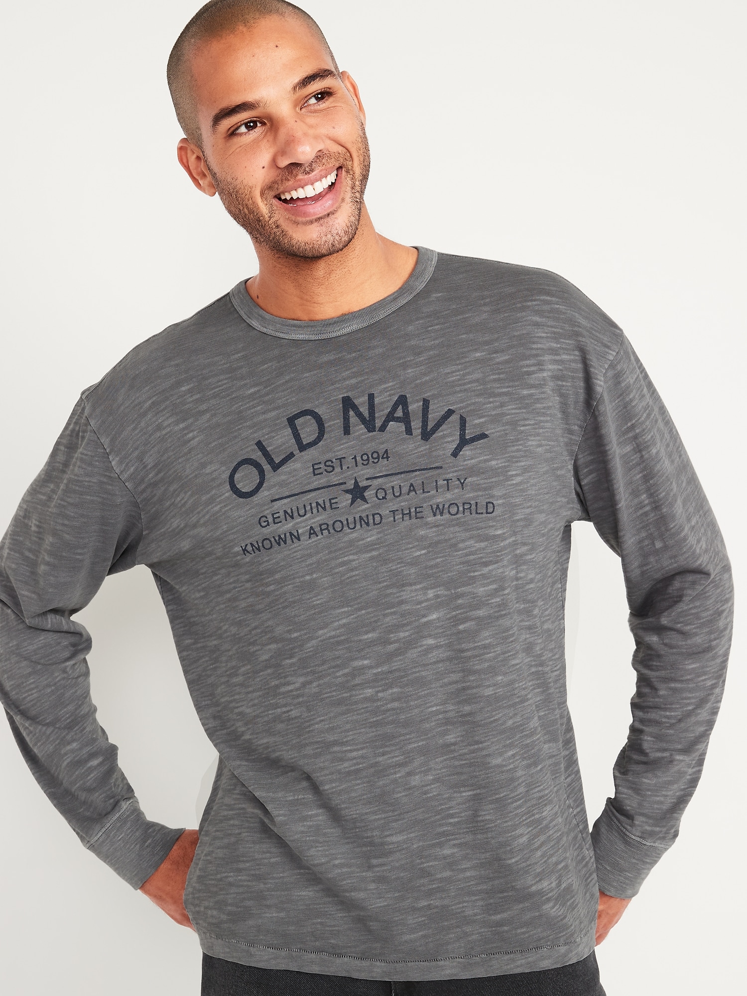 Garment-Dyed Graphic Tee for Men, Old Navy