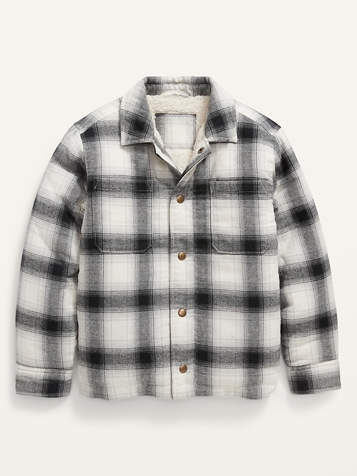 old navy sherpa flannel