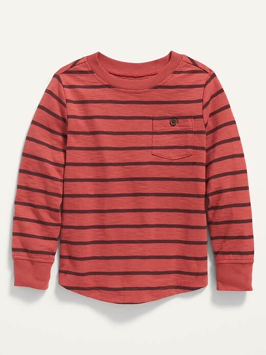 T-shirt Rayé Garçon - Manches Longues 100% Coton - Col Rond - Pour École Ou Loisirs - Plusieurs Motifs