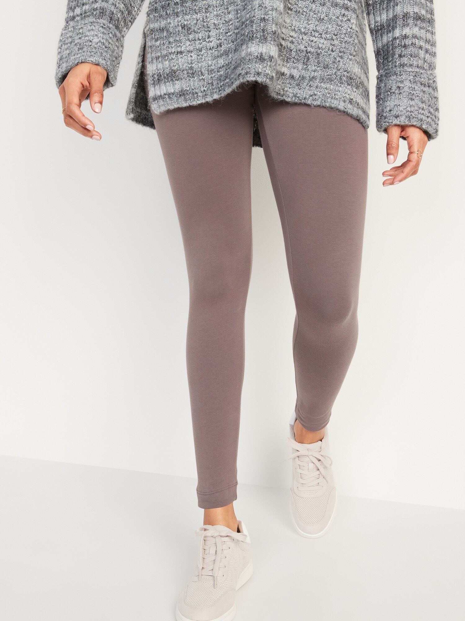 navy fleece tights