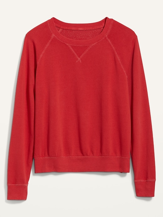 Image number 4 showing, Vintage Specially Dyed Crew-Neck Sweatshirt for Women