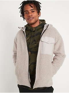 mens sherpa hoodie old navy