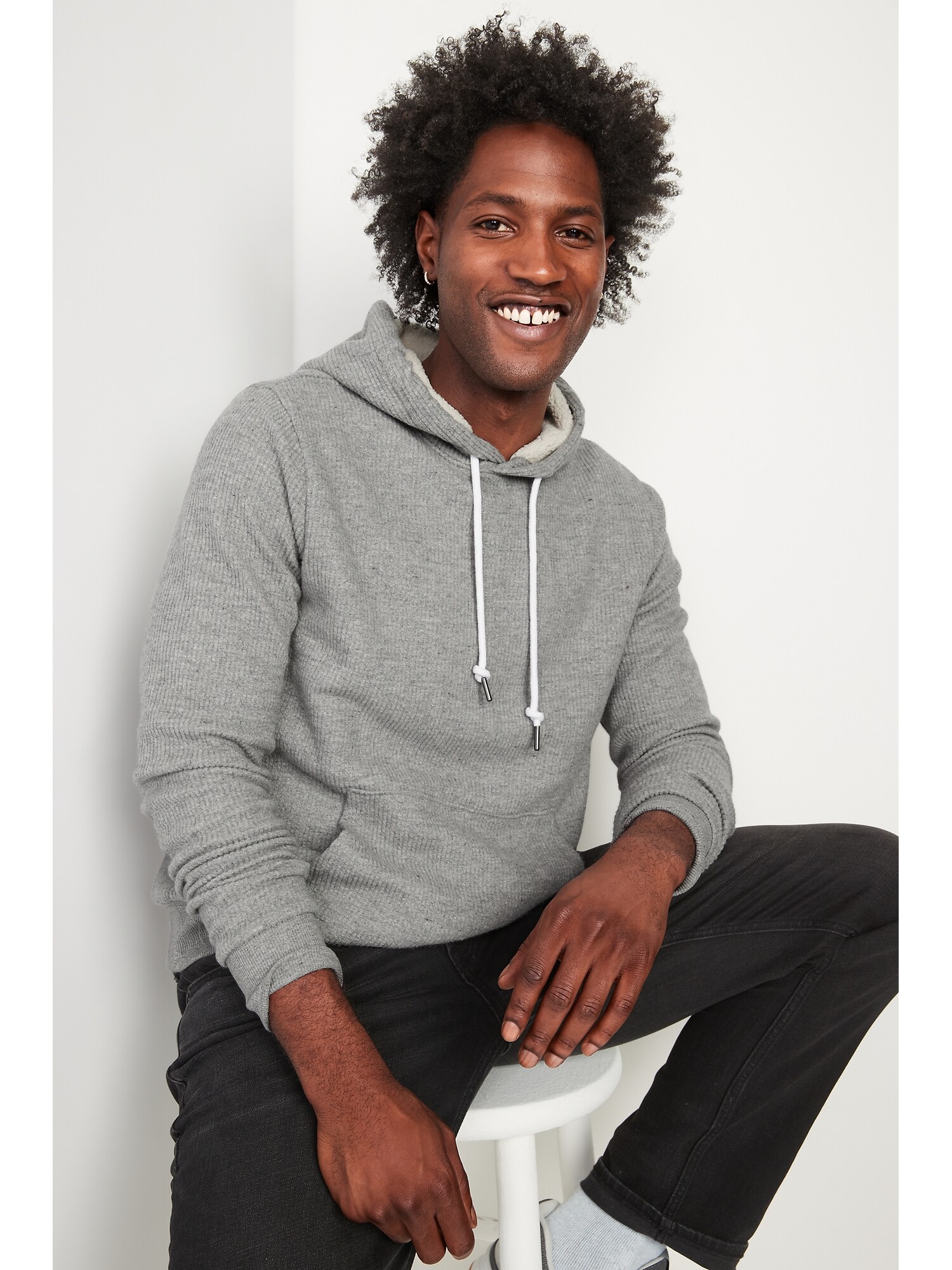 lined pullover hoodie