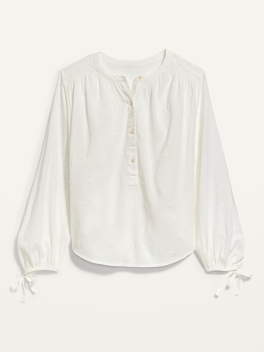 Image number 4 showing, Elbow-Sleeve Embroidered Blouse for Women