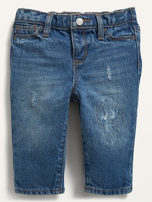 View large product image 1 of 2. Unisex Slouchy Straight Jeans for Baby