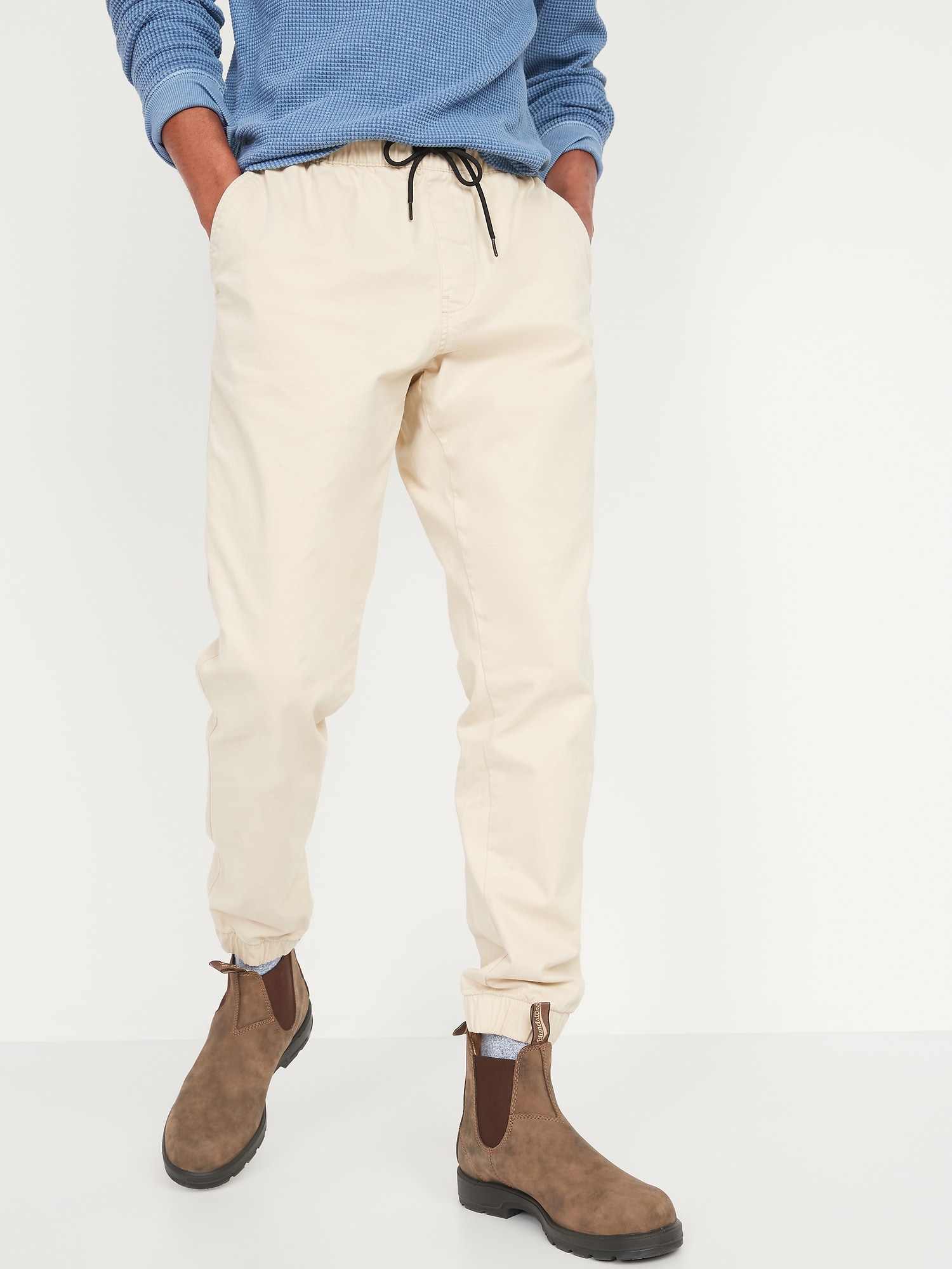 old navy men's twill joggers