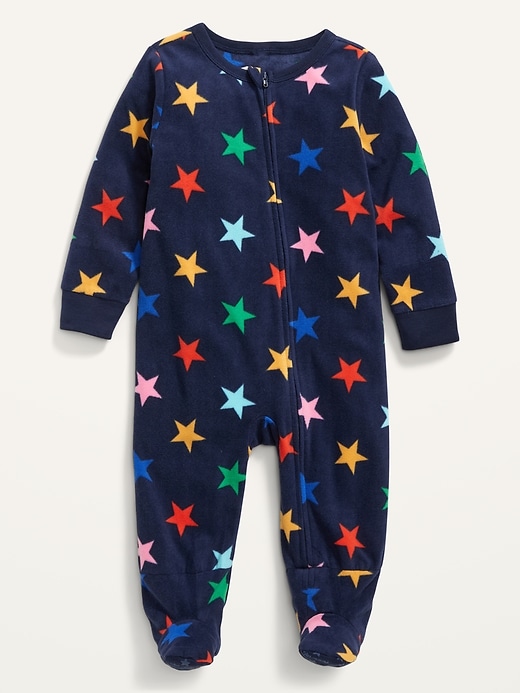 Unisex Matching One-Piece Microfleece Footie Pajamas for Toddler & Baby