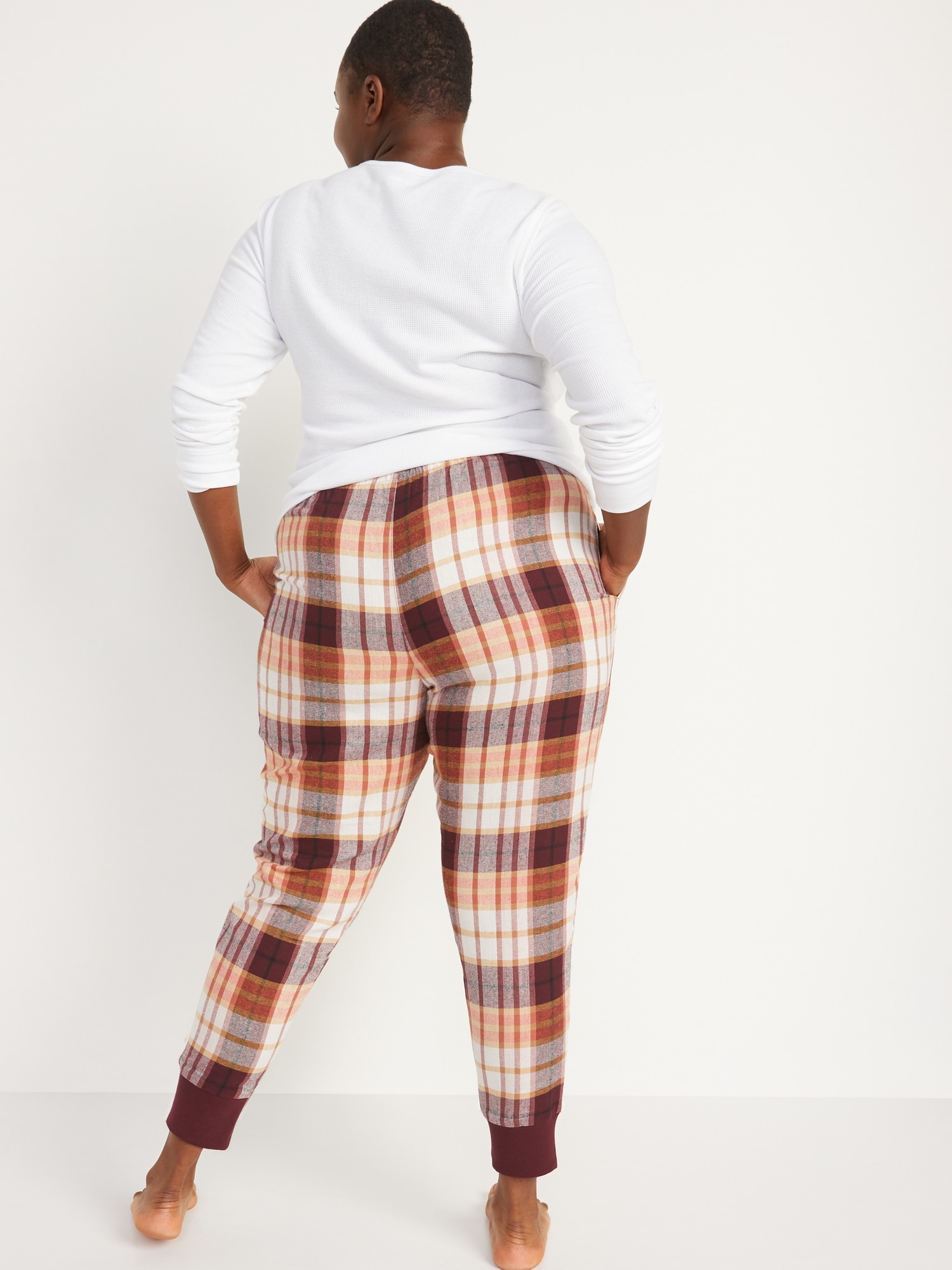 Matching Printed Flannel Jogger Pajama Pants for Women Old Navy