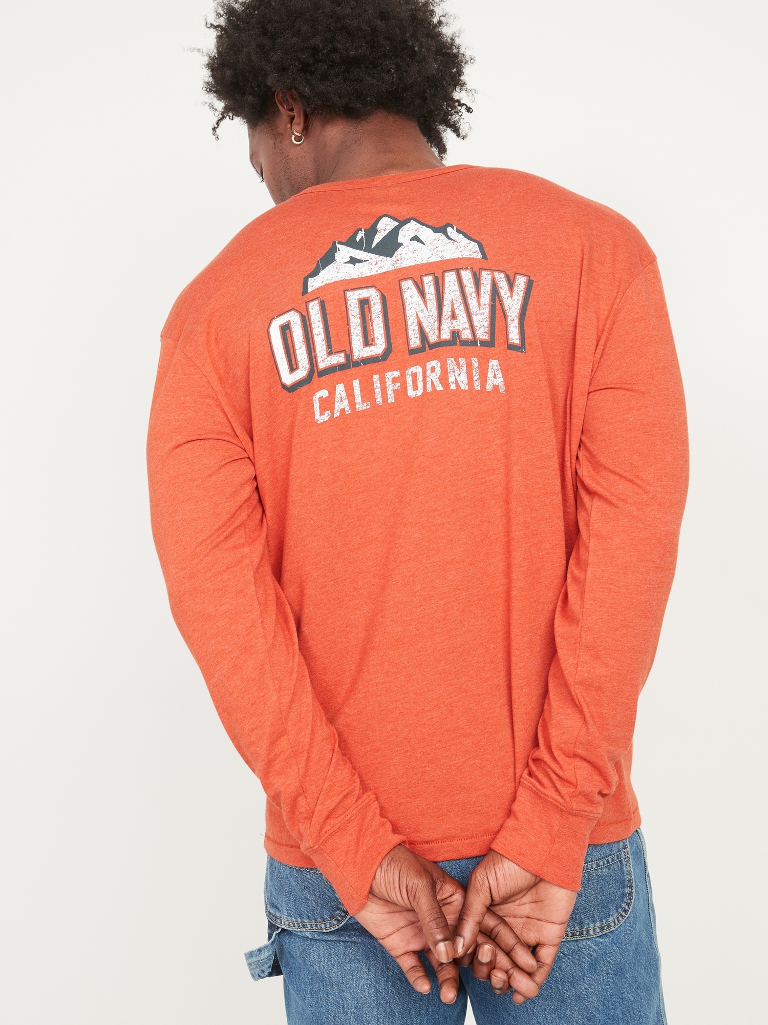 Vintage Long-Sleeve Logo-Graphic T-Shirt for Men | Old Navy