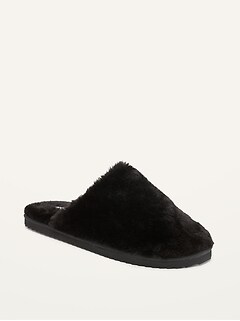 Cozy Faux-Fur Mule Slippers for Women