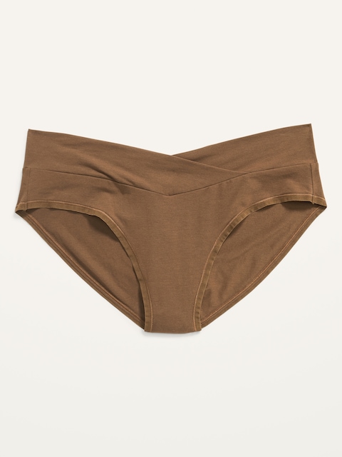 Maternity Low-Rise Supima® Cotton-Blend Bikini Underwear