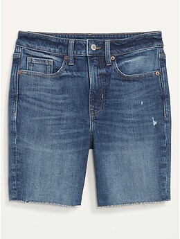 High-Waisted O.G. Straight Cut-Off Jean Shorts For Women -- 7-inch inseam