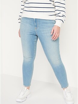 High-Waisted Wow Super Skinny Ankle Jeans for Women