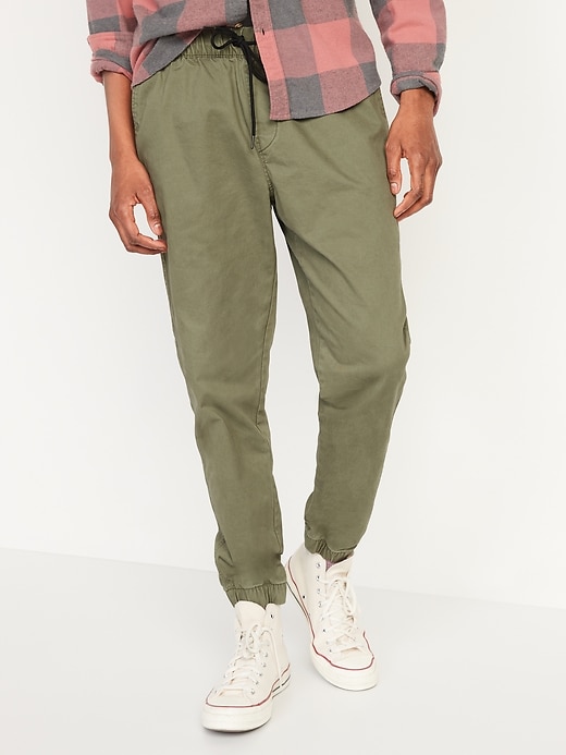 old navy men's twill joggers