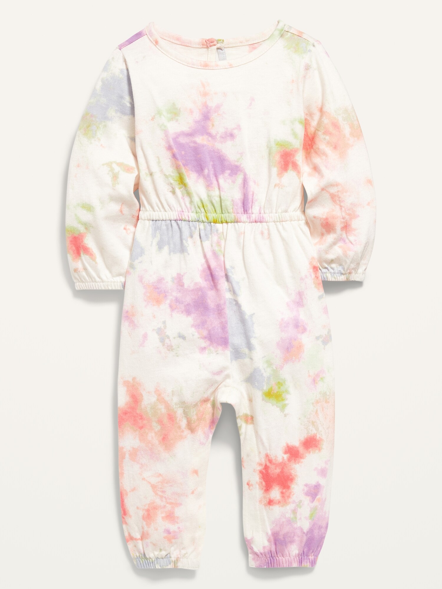 Printed JerseyKnit LongSleeve Jumpsuit for Baby Old Navy