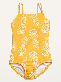 old navy pineapple swimsuit