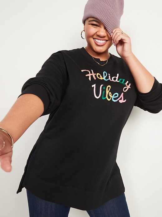 oversized tunic sweatshirt