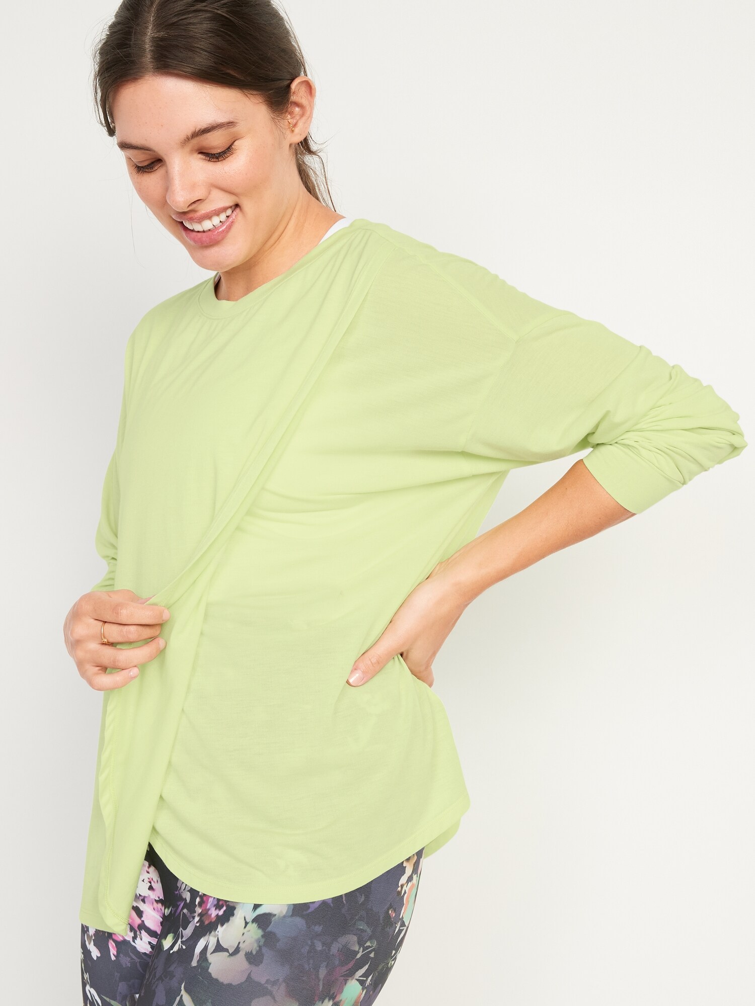 Maternal America Criss Cross Maternity/Nursing Top – TummyStyle Maternity &  Baby