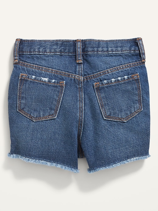 Unisex Slouchy Straight Cut-Off Jean Shorts for Toddler