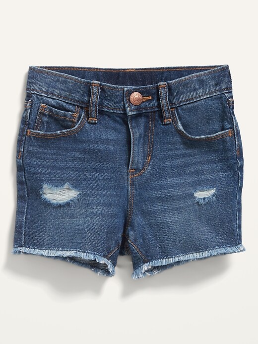 Unisex Slouchy Straight Cut-Off Jean Shorts for Toddler