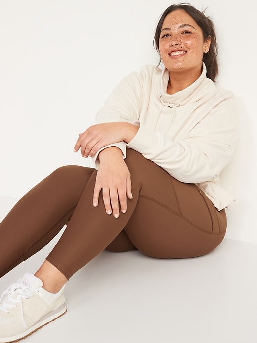 Image number 3 showing, High-Waisted PowerSoft 7/8-Length Cargo Compression Leggings for Women