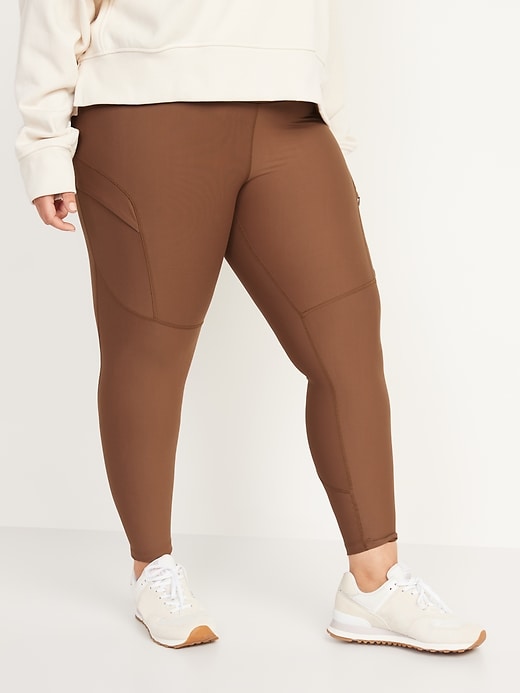 Image number 7 showing, High-Waisted PowerSoft 7/8-Length Cargo Compression Leggings for Women