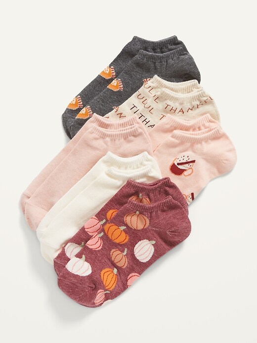 View large product image 1 of 1. Novelty Ankle Socks 6-Pack For Women