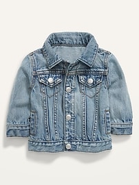 Baby denim jacket with fur best sale