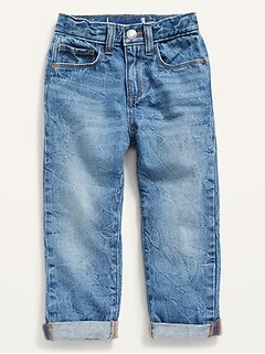 Unisex Loose Non-Stretch Jeans for Toddler