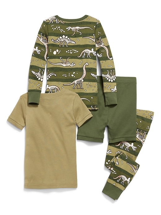 Unisex Graphic 4-Piece Pajama Set for Toddler & Baby