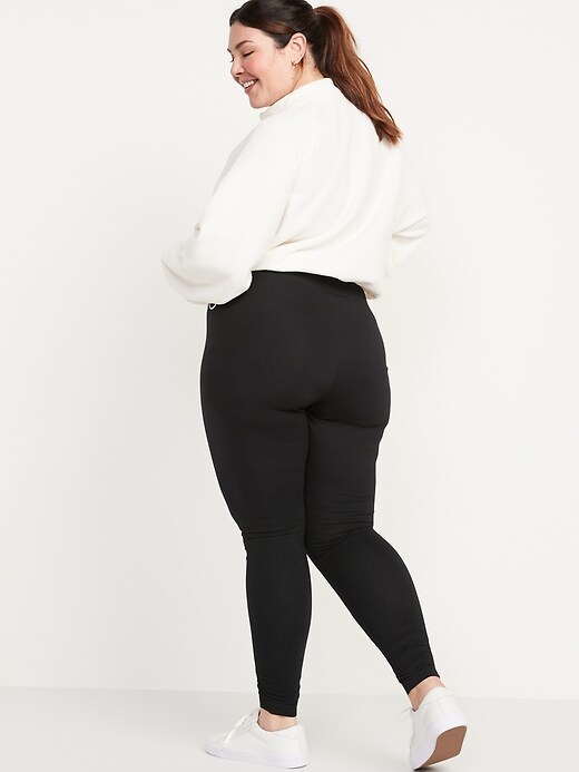 Image number 8 showing, High-Waisted Ruched Ankle-Length Leggings for Women