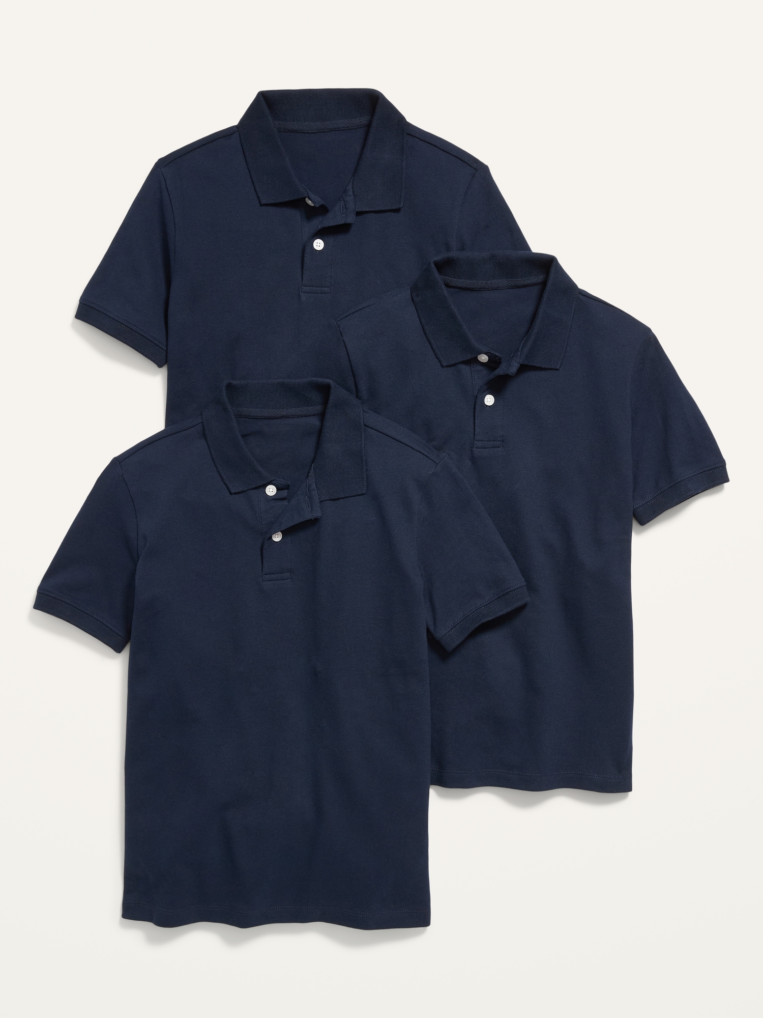 Old Navy School Uniform Polo Shirt 3-Pack for Boys blue. 1