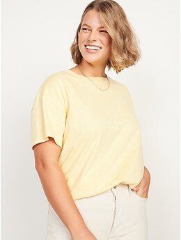 Short-Sleeve Vintage Easy T-Shirt for Women